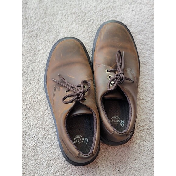 Dr MARTENS KENT Derby Shoe Brown Leather Casual Oxford US Size 10 UK 9 0015 - Picture 1 of 8